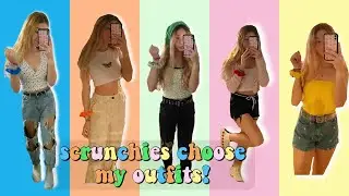 my scrunchies pick my outfit for a week