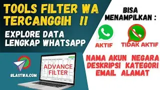 Advance Filter Whatsapp dengan Tools Blastwa com || Wa Sender