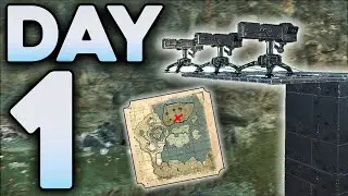 Claiming Center Pearl Cave Day 1! - ARK PvP