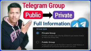 How To Change Telegram Group Public To Private || Telegram Group Ko Private Kaise Karen