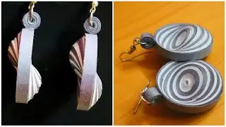 Paper Quilling Earrings | How To Make Paper Quilling Earrings |