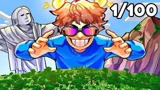 fiz 100 JOGADORES criarem o RIO DE JANEIRO no minecraft KKKKKKKKKKKKK