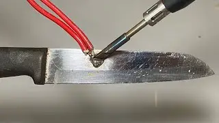 Use 1.5v battery for soldering everything.