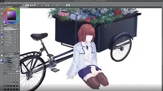Speedpaint - Flower cart