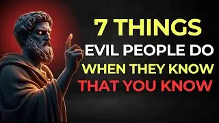 7 Things Evil People Do When They Know That You know | STOICISM