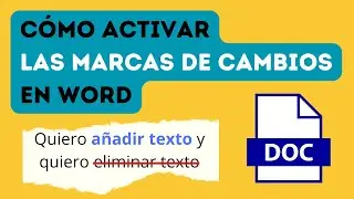 👀 Cómo activar el control de cambios de Word