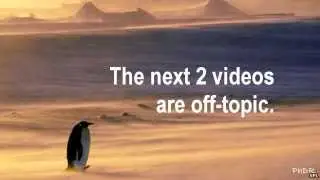 Advance notice for the next 2 videos