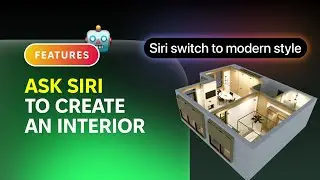 Just Ask 'Siri'! Planner 5D using Apple Intelligence to create and edit interior design projects