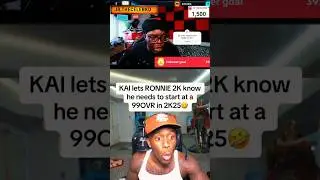 KAI CENAT TELLS RONNIE 2K TO REWARD HIM WITH A 99 OVERALL NBA 2K25 MYPLAYER #trending #nba2k25 #kai