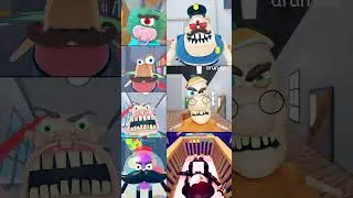 Roblox - MR. STINKY'S POLICE VS MR. SPRINKLES VS NINJA BOBBY VS DHUUR'S VS MR. MCEVIL ALL JUMPSCARE