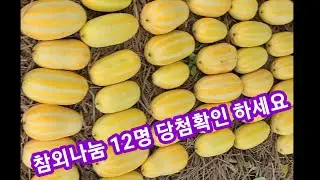 참외나눔 12명 당첨확인 하세요~