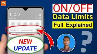 How To Set Data Usage Limit In Mi Phone | Data Limits Usage Settings In Redmi | MIUI 11 | MIUI 12