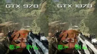 GTX 970 vs GTX 1070 - Crysis 3 Ultra 1080p Frame Rate Test