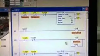 Traffic light simulator, exercise 2 on ladder logix pro 500. PART 1