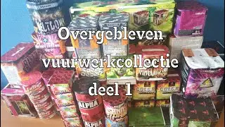 Overgebleven vuurwerk collectie 'kleine cakes'