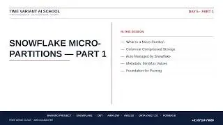 Snowflake Micro-Partitions Explained Part 1 | Data Engineering Course Day 5 