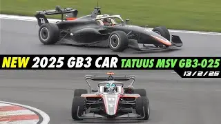 NEW 2025 GB3 Tatuus MSV GB3-025 TESTING - 2.0L Mountune Pure Sound -1st Active Aero British F3 Car