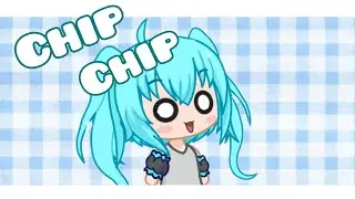 Chip chip Hatsune Miku.🩵Créditos: Strawberry 🩷.