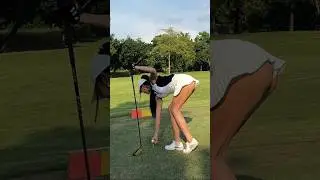 Amazing Golf Swing you need to see | Golf Girl awesome swing | Golf shorts | Praeitsara Pukawanuch