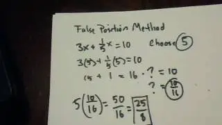 Ancient Egyptian Math - Method of False Position