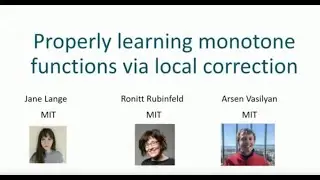 2023 CCSP Workshop - Ronitt Rubinfeld (MIT)