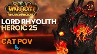 Lord Rhyolith Heroic 25 (Comms on) | Cata Classic Firelands PTR | Feral Druid POV