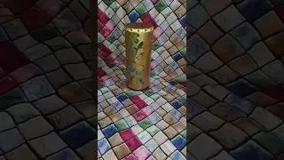 How to make a lamp shade from waste materials #short