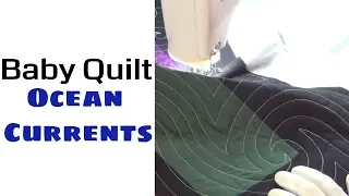 Machine Quilting a Baby Quilt with Ocean Currents - Machine Quilting for Beginners with Leah Day