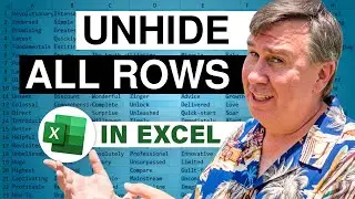 Excel - How To Unhide All Rows In Excel 