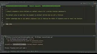 63- Functions in Python II [Default Arguments]