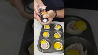 Tortilla breakfast muffins #food #breakfast #cheese