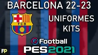 PES 2021 - Uniformes/kits Barcelona (22-23) Xbox