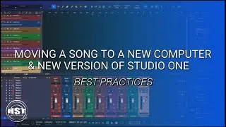 Studio One  - Moving Songs To A New Computer & Version Of Studio One - Home Studio Trainer
