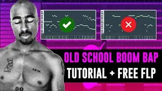 Old School Boom Bap Type Beat [FREE FLP] Tutorial In Fl Studio 20 - Fl Studio Tutorial