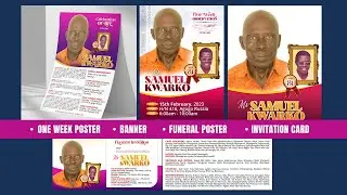 HOW TO DESIGN FUNERAL POSTER IN ADOBE PHOTOSHOP