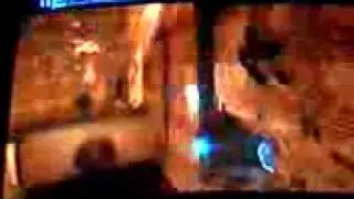 Shredding a half-pipe in metroid prime.