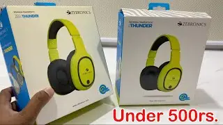 Under 500Rs Best Sound Bluetooth Headphone ZEBRONICS Zeb-Thunder Bluetooth Wireless Headphone