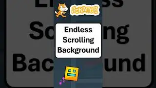How to create an Endless Scrolling Background in Scratch! #scratch  #scratchprogramming  #shorts