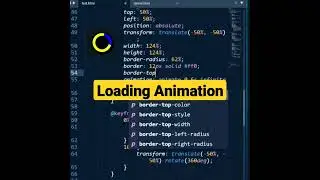 Loading Animation in Pure CSS 