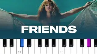 Aura Dione - Friends (piano tutorial)