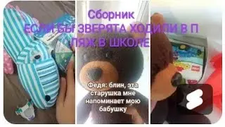 ЕСЛИ БЫ ЗВЕРЯТА ХОДИЛИ В ШКОЛУ И ПЛЯЖ СБОРНИК ШОРТА