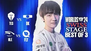 🟢WORLDS SWISS TAG 6 | WER FÄHRT NACH PARIS - DK vs TES & FLY vs HLE 🟢