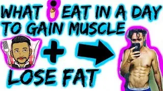 😋 WHAT I EAT IN A DAY 💪🏾 GAIN MUSCLE + LOSE FAT 💪🏾 | 🌱VEGAN GAINS 🌱 | 🍌 LEAN BULK 🌯 |