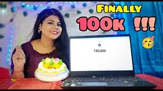 FINALLY 100K COMPLETED 🥳💯🤩 | @ankitas_art_hack |  #100k #100ksubscribers #1lakh