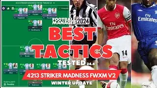 The Best Tactics on FM24 Tested - 4213 STRIKER MADNESS FWXM TWEAK V2 - Football Manager 2024 v24.4