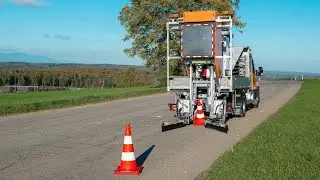 FRIKE-Leitkegelsetzer im Einsatz