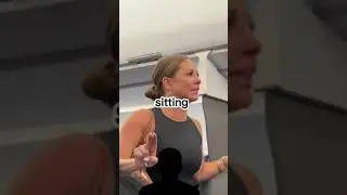 Woman on plane claims man is not real.