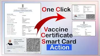 Vaccine Certificate ko ID कार्ड  कैसे बनाये || Covid Vaccine Certificate ID Card photoshop 2022