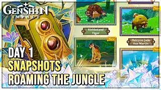 Snapshots Day 1 - Roaming the Jungle - Graven Innocence Event - Genshin Impact 3.0
