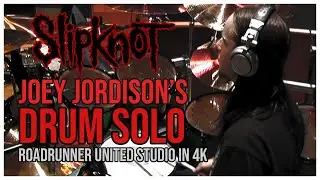 Joey Jordison's Drum Solo In Roadrunner United Studio |   4K 50FPS (Reupload)